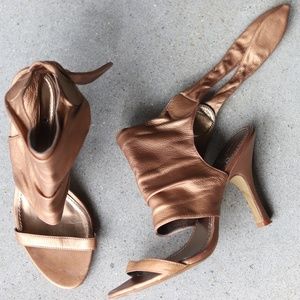 Paolo Bronze Heeled Sandals